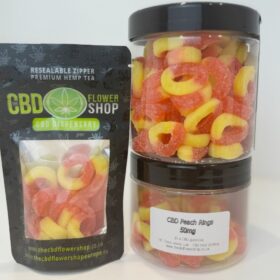 CBD Peach Rings | 50mg – cbd peach ring gummies – cbd peach - Image 2